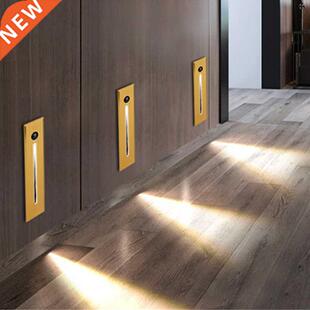 Outdoor Recessed Wall Corner Light 3W PIR Motion Sensor Stai