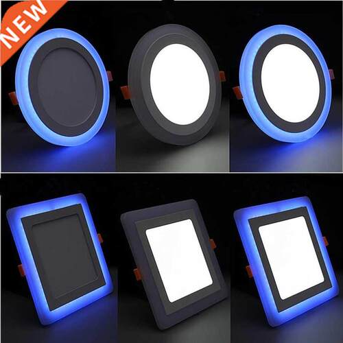 Double Color LED Panel Light 6W 9W 16W 24W Round Square Pane