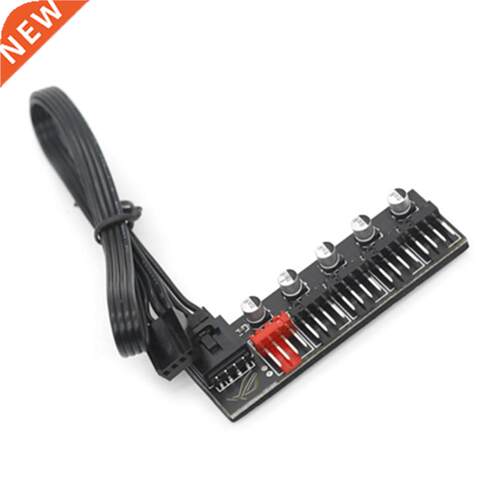 50cm 5 Port PC Fan Hub Splitter Speed Controller Adapter for