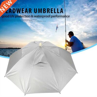 Outdoor Handfree Umbrella Cap Fishing Hat Waterproof UV
