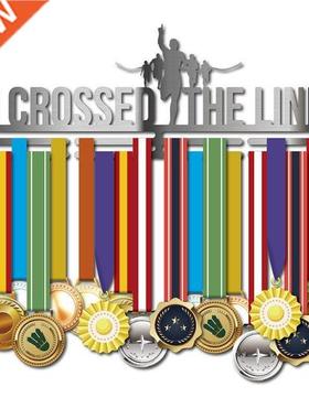 2 Medals Stainless Steel Hder Sport Running Medal Hanger