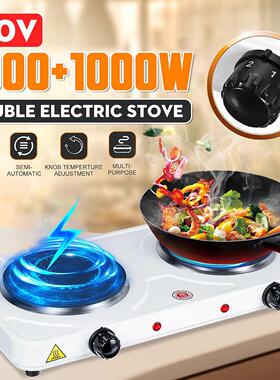 2000W Electric Double Burner Hot Plate Portable Heating