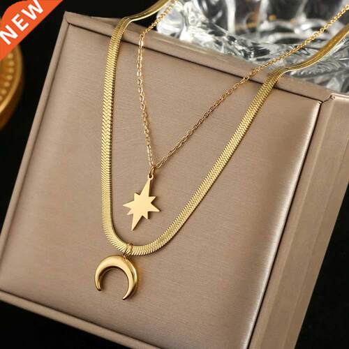 316L Stainless Steel New Fashion Upscale Jewelry 2 Layer Cre