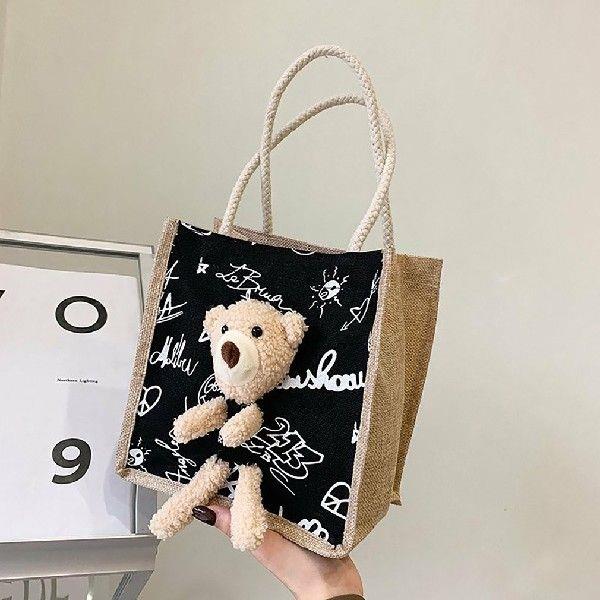 Cute Bear Japanese Women Bag 2021 New Fashion Canvas Bag