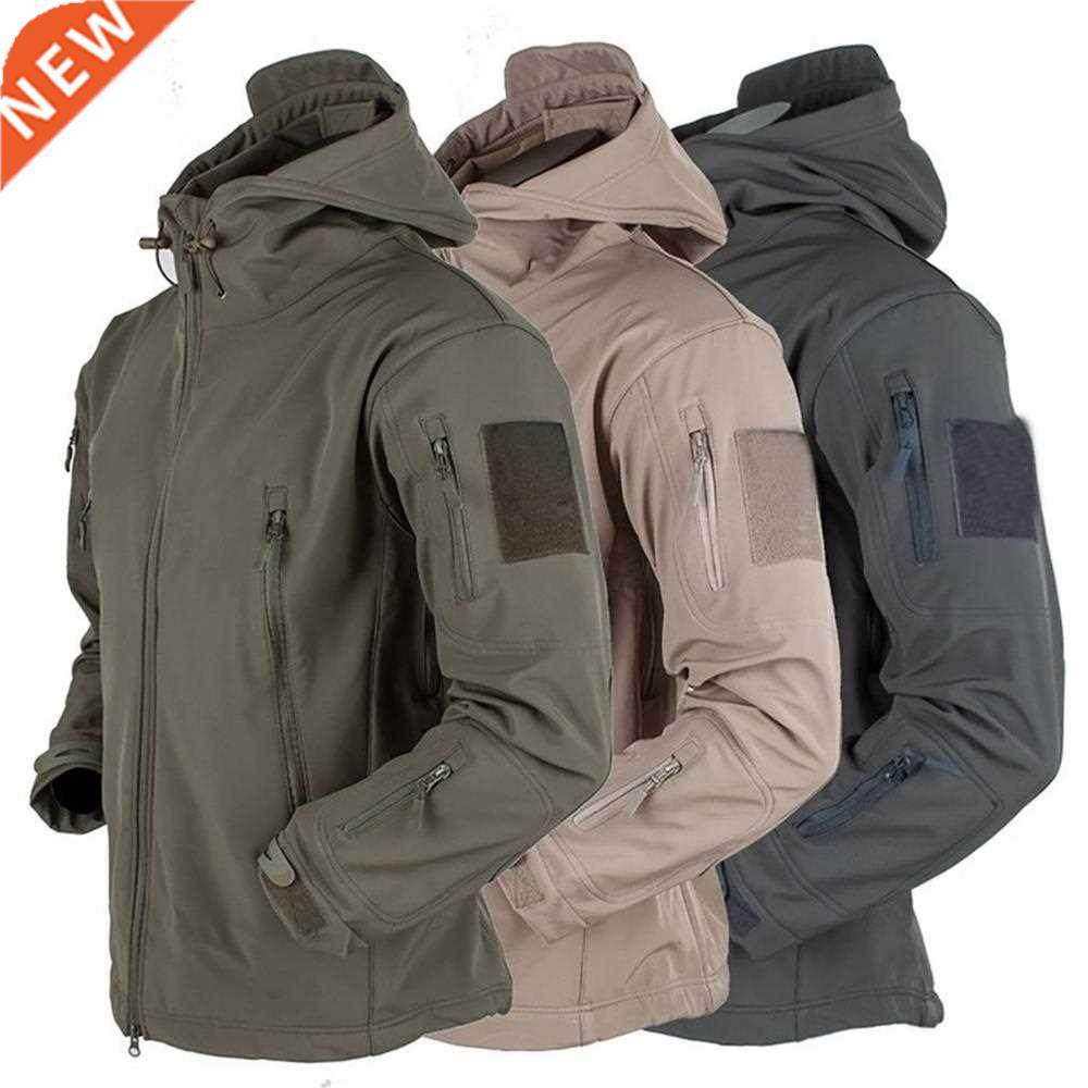 Men's winter jacket Fleece Windproof Thermal coat plus size图片
