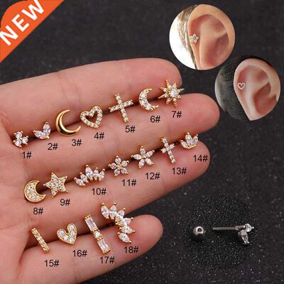 1Piece Stainless Steel Stud Earrings for Women 2022 rendy Je