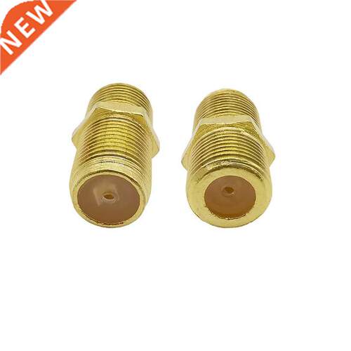 2Pcs Gold Plated F Type Adapter F Female to Female Jack RG6