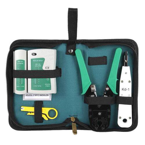 5pcs Ethernet Cable Tester RJ45 Kit Crimper Crimping Tools P