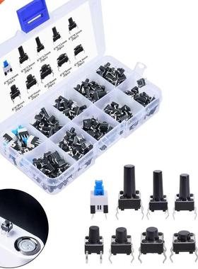 180 pieces 4 pin push button switch 10 Values Tactile push b