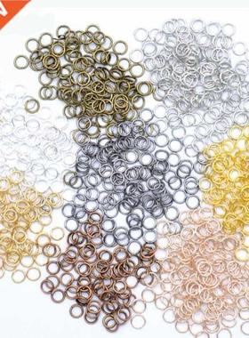200pcs/lot 4 5 6 7 8 9 10mm Jump Rings Split Rings Connector