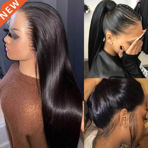 360 Lace Frontal Wig Brazilian Straight Lace Front Human Hai