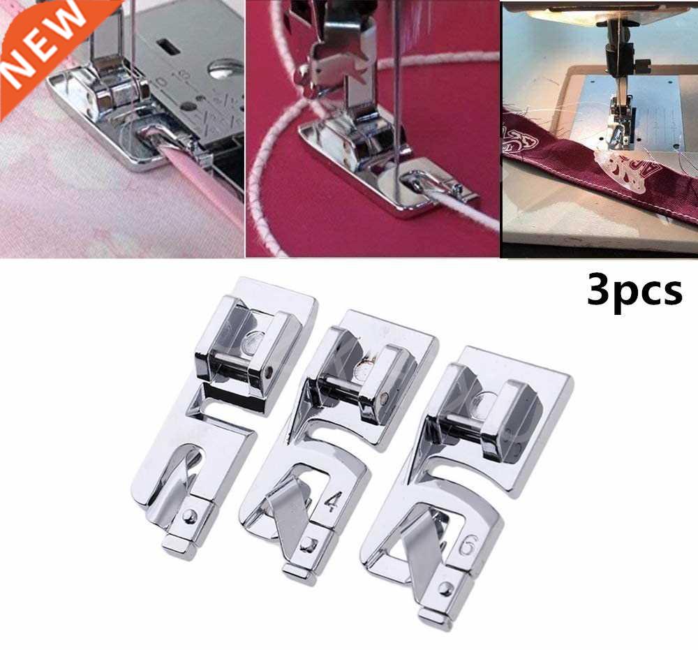 3Pcs sewing accessories Narrow Rolled Hem Sewing Machine Pre