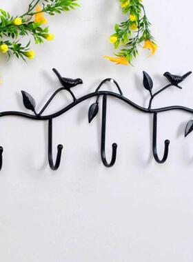 Birds Metal Wall Coat Rack and Hat Rack Multi-Function Mount