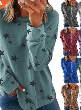 S-5XL大码秋女士长袖T恤Plus-size women's long sleeve T-shirt