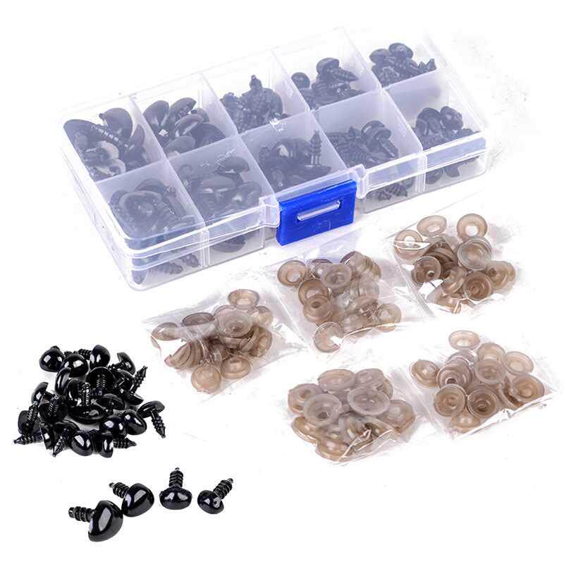 100Pcs/Box 5 Sizes Plastic Safety Triangle Nose with Washer