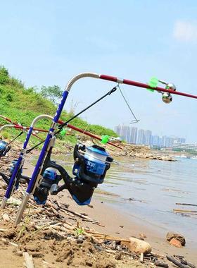 Ca a de pescar telescópica automática, soporte de acero in