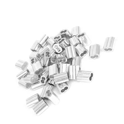 5/32inch Wire Rope Sleeves Clip Fittings Cable Crimps 50pcs