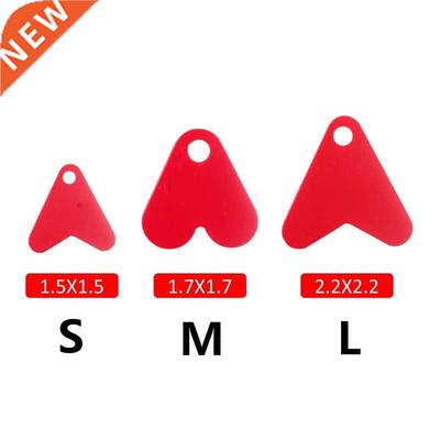 50/100/200Pcs Fishing Trout Spoon Sequin Lure Plastic Red He