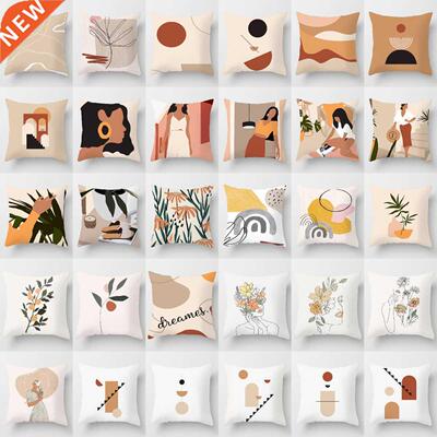 Brand New Nordic Simple Abstract Line Drawings Cushion Cases