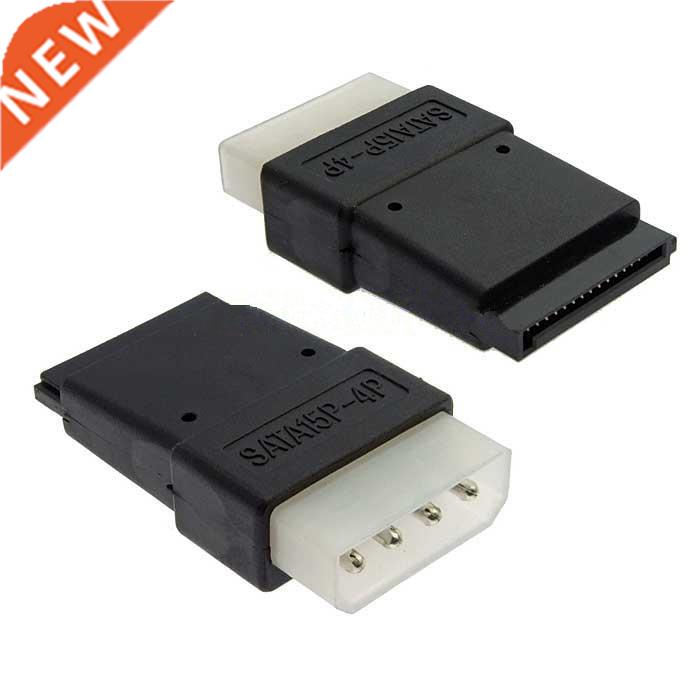 4 Pin Molex PC IDE Male to 15 pin SATA Female Power Adapter
