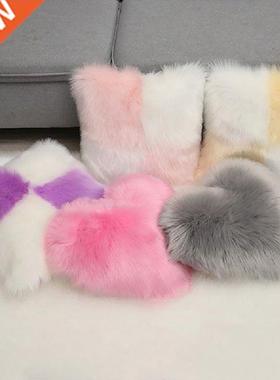 Soft Plush Pillow Cushion Cover Home Office Decor Waist