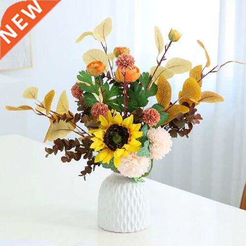 tificial Bouquet Simulation Fake Flowers Eucalyptus