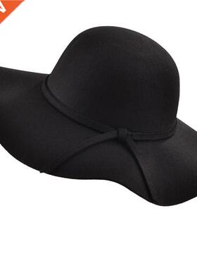 2018 simple Vintage Retro Kids Child Girl Hats Fedora wool F