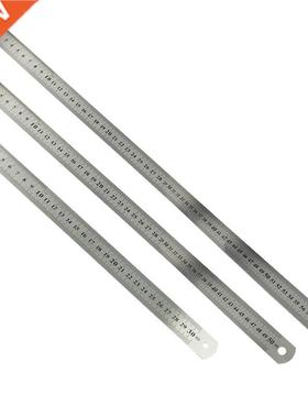 1Pc 0/ 50/60cm Metal Ruler Stainless Steel Straight Ruler M
