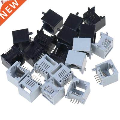 10 pièces RJ45 8P8C ordinateur réseau Internet PCB prise J