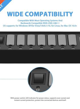 7 Ports USB 3.0 Hub High Speed 5Gbps USB 3.0 Data Hub Splitt