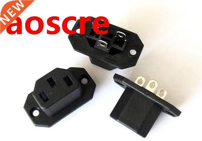 Plug all copper male female three core power plug 10A250V ba