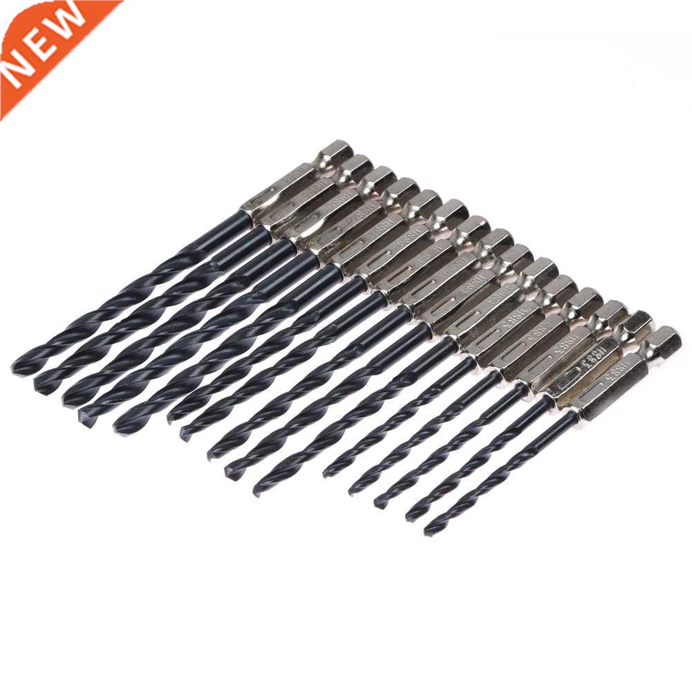 15pcs HSS Coated Drill Bits Set Tool 3 4 5 mm Hex Shank For