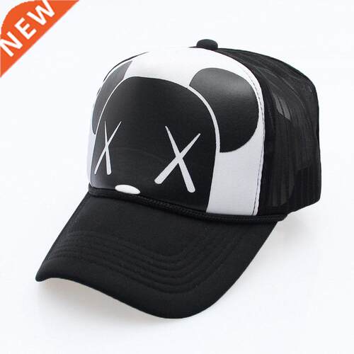 Women's Cartoon Adjustable Strap Mesh Back Panel Trucker