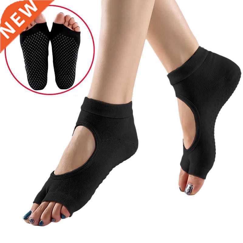 Women Two Toe Yoga Socks Non-slip Sport Cotton Pilates Sock
