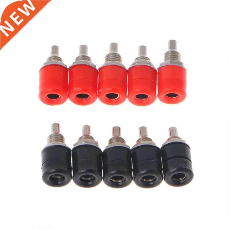 10 Pcs 5 Color 4mm Female Banana Plug Socket Connector Bindi
