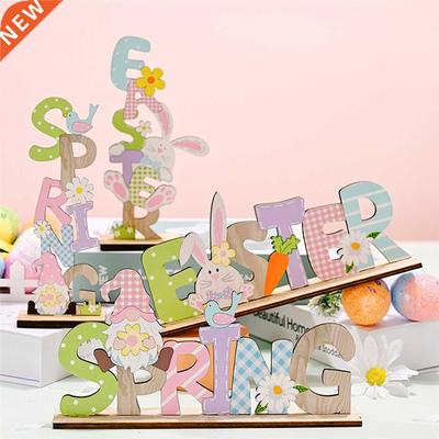 Beautiful Easter Spring Decoration Wooden Easter Ornaments