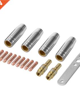 17Pcs/Set 15Ak Mg/Mag Weldng Nozzle Contact Tps 0.8X25Mm