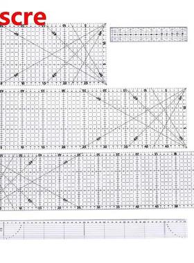 5Pcs Hand Tool Patchwork Qultng Drawng Straght Ruler Ta