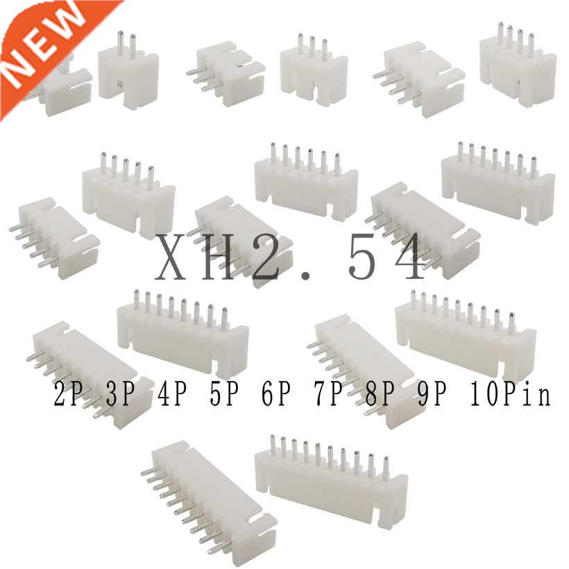 100Pieces XH 2.54mm 2P/3/4/5/6/7/8/9/10 Pin Pitch 2.54mm Ter