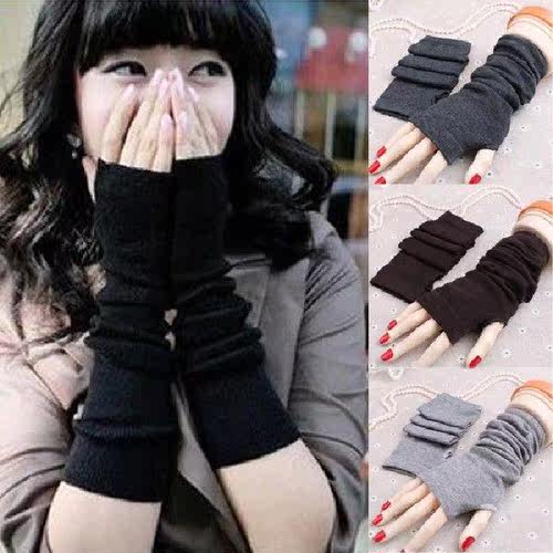 Korean Women Gloves Wristband Fashion Knitted Arm