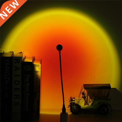 Sunset Lamp USB Rainbow Projector Atmosphere Night Light Hom