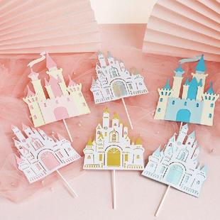 Castle Princess Cake Topper for Wedding Baking Supplies