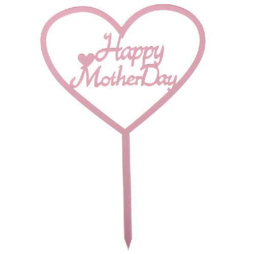 Happy Birthday Mommy Daddy Acrylic Cake Topper Gold Mirror