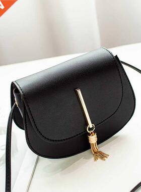 Fashion Tassel Women Crossbody Bag PU Leather Small Flap Mes