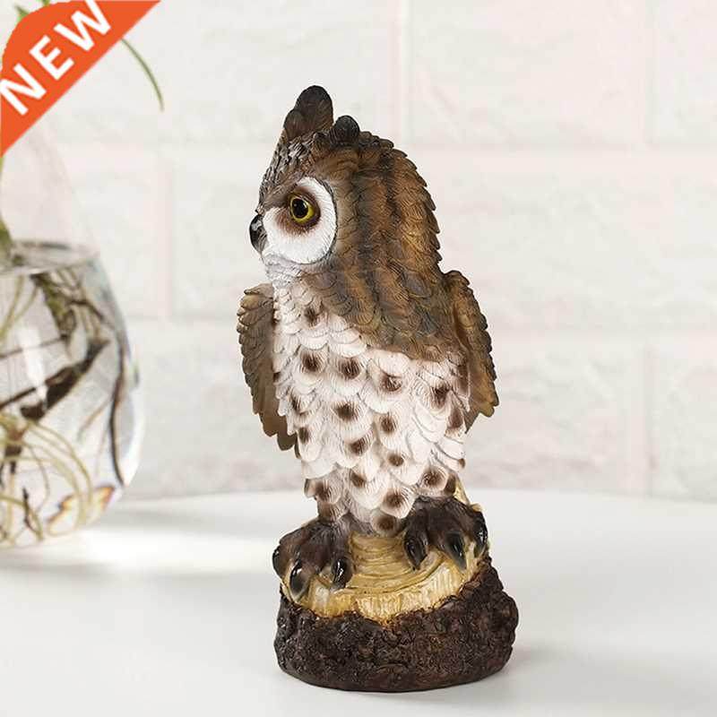 Resin Model Office Ornament Statue Owl Figurine Home Garden图片
