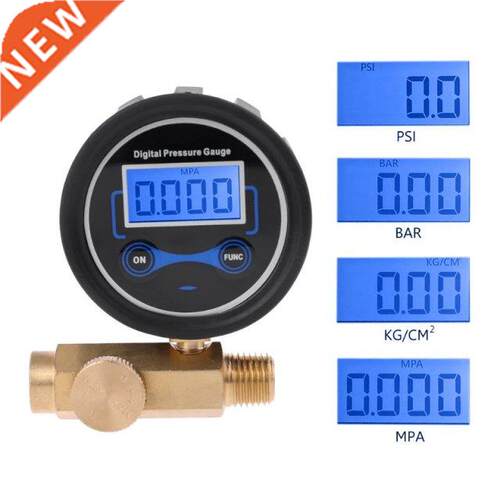 1/4 Digital Air Compressor 200PSI Pressure Regulator Gauge