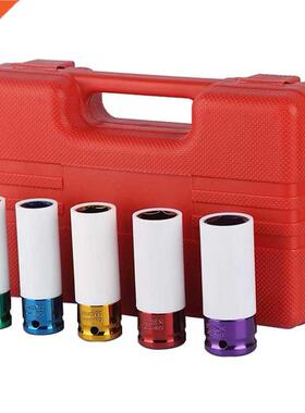 5PCS 1/2'' DR Tire Protection Sleeve Wall Deep Impact Nut S