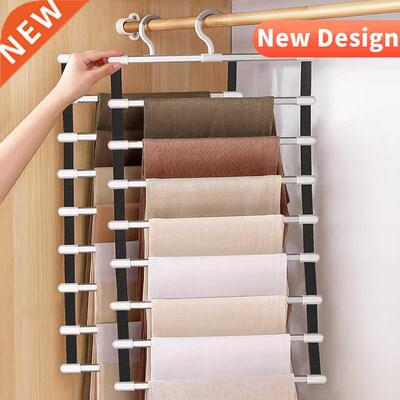 foldable Pants Hangers Holders 6/8 Layers Trousers Hanger