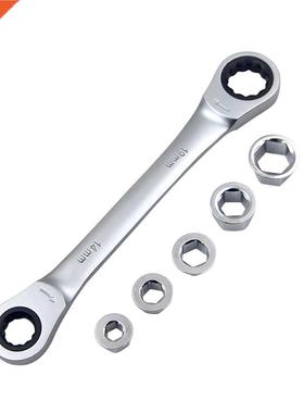 7 in 1 Double Head Reversible Ratchet Combination Spanner Se