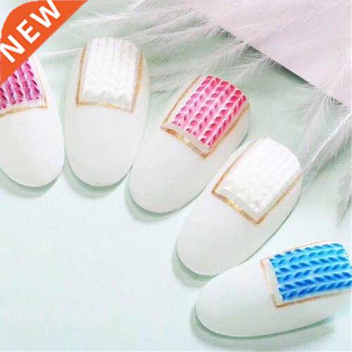 D Acrylic Engraved Nail Sticker Winter Sweater Charm